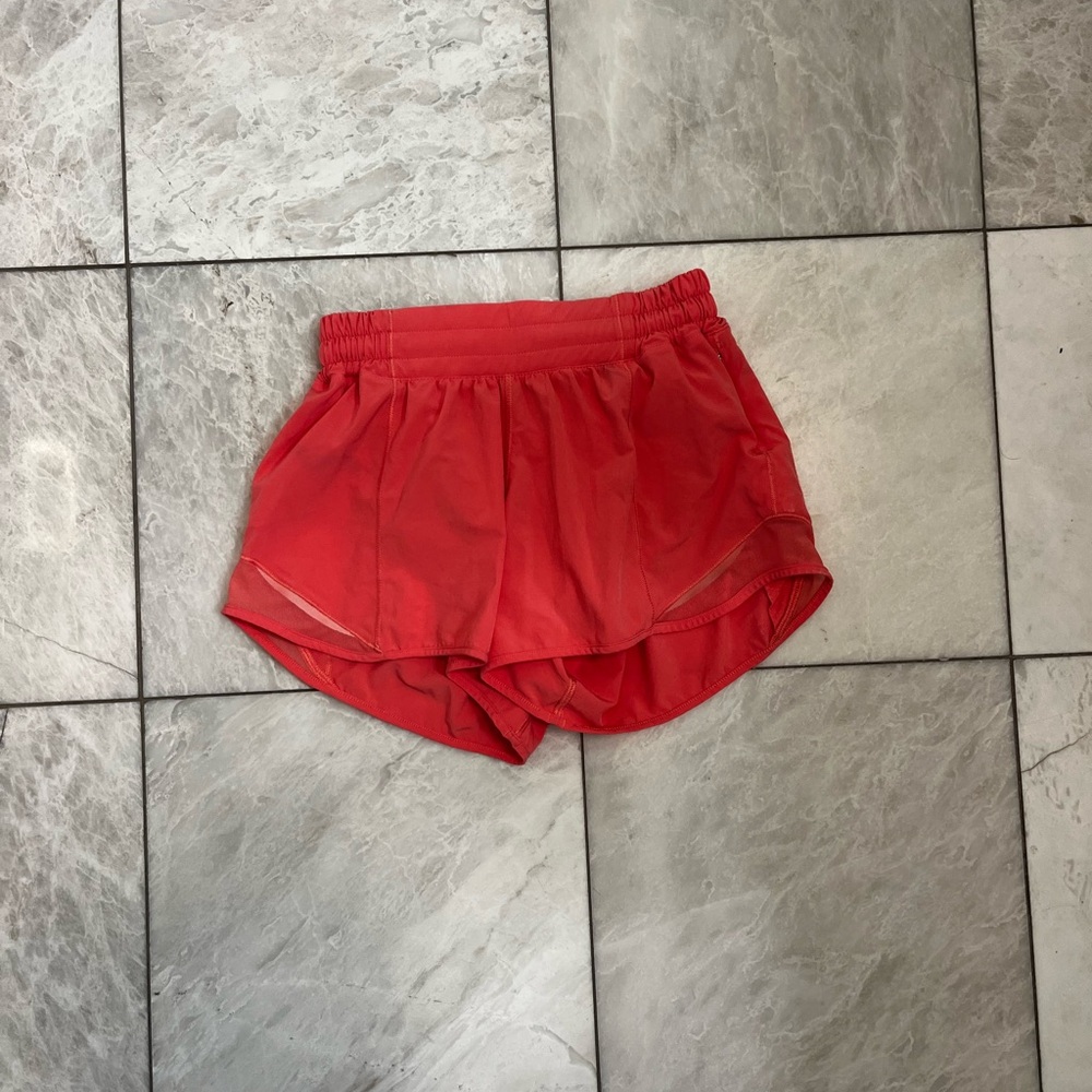 Women's Red Athletic Shorts
